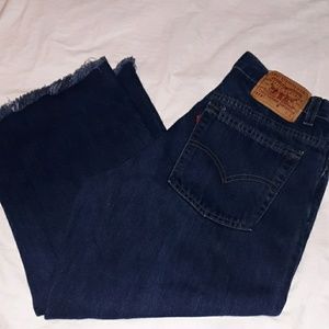 Vintage Levi's 577 Raw Seam 10 Mis L High Waist